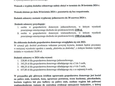 dodatek osłonowy