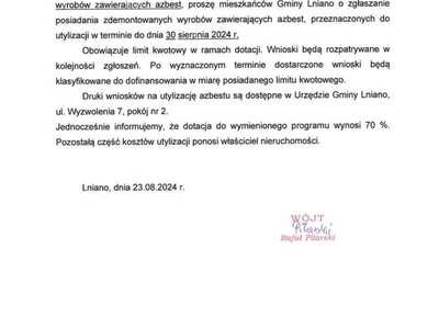 Kurenda - transport i utylizacja wyrobów zawierających azbest