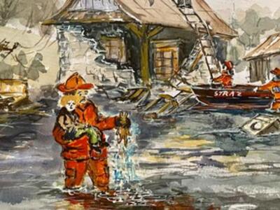 OGÓLNOPOLSKI STRAŻACKI KONKURSU PLASTYCZNY - ILUSTRACJA