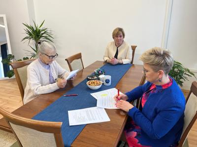 Alicja Rymszewicz, Prezes Zarządu Fundacja Dziedzictwo Nasze Barbara Grąziewicz- Chludzińska, Alicja Józefowicz