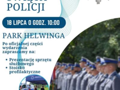 plakat dotyczący obchodów Powiatowych Obchodów Święta Policji