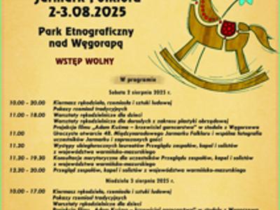 plakat na plakacie informacje o  wydarzeniu i konik bujany