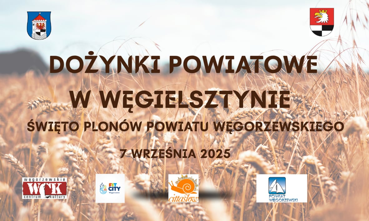 plakat z informacją o konkursach