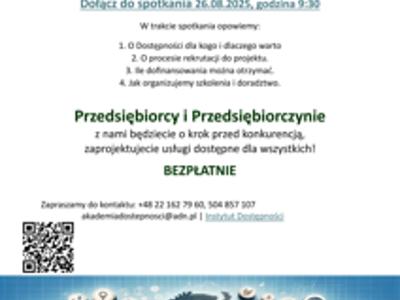 plakat z informacją