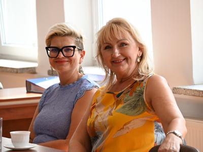 na zdjęciu Pani Barbara Dawcewicz wraz z Alicją Rymszewicz