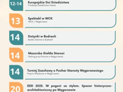 KALENDARZ WYDARZEŃ NA MIESIĄC WRZESIEŃ CZ 2