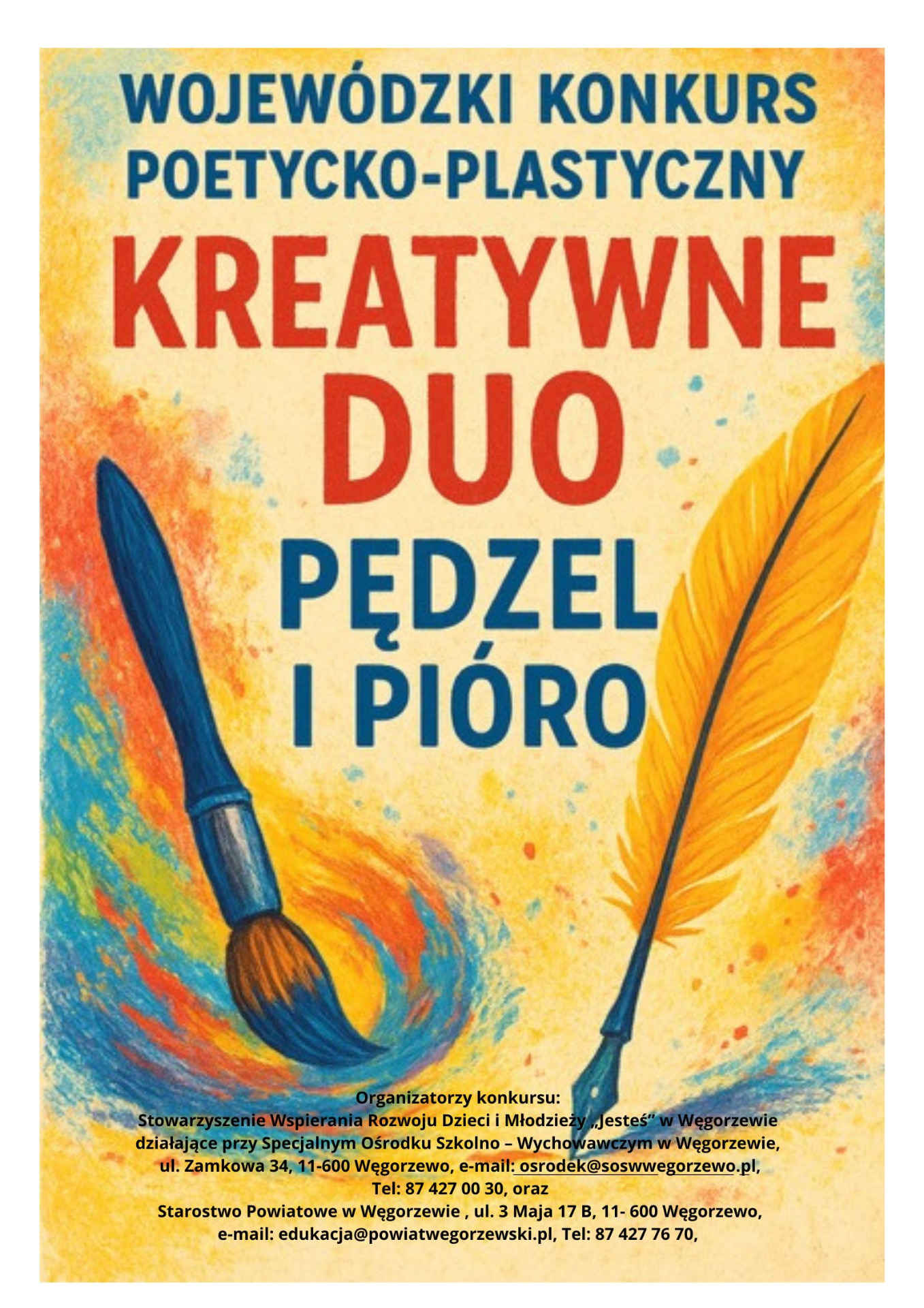 plakat z informacją