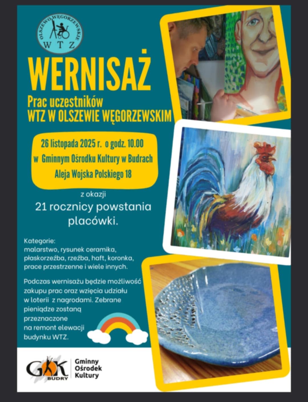 plakat z informacją