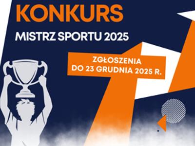 grafika promująca Konkurs "Mistrz Sportu 2025"