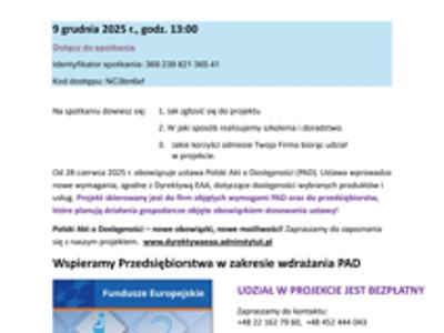 informacja dot szkolenia