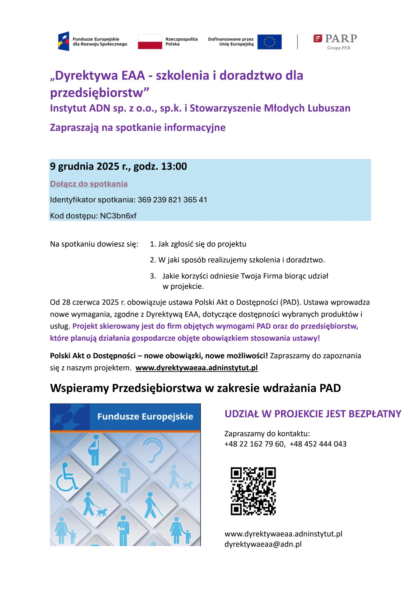 informacja dot szkolenia