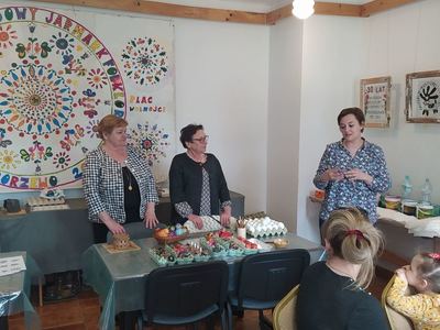Starosta Węgorzewski - Marzenna Supranowicz, Halina Faj- Przewodnicząca Rady Powiatu, Małgorzata Stępniak- pracownik muzeum.