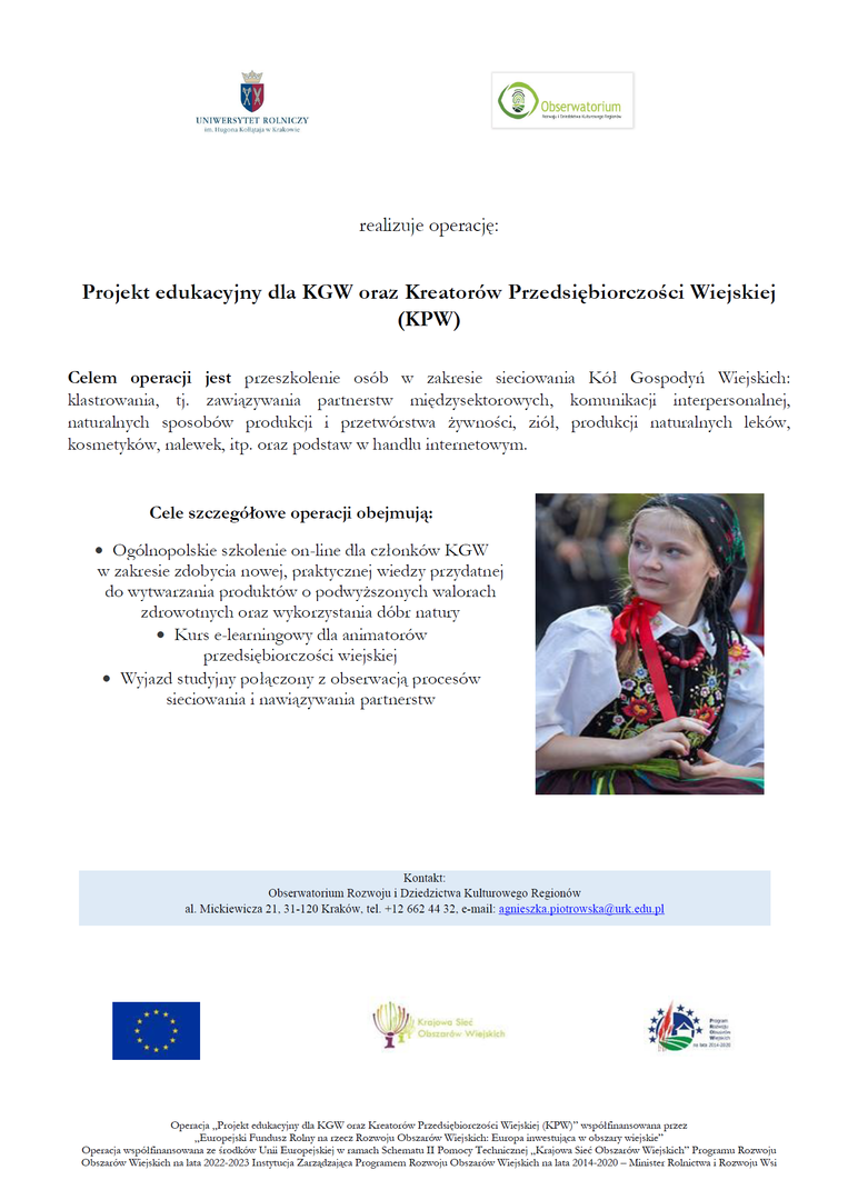 plakat promujący wydarzenie