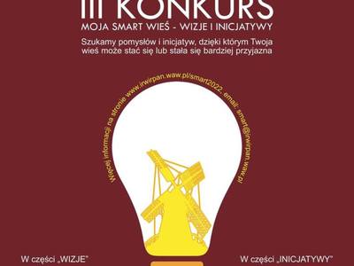 Plakat promujący III Konkurs "Moja smart wieś - Wizje i Inicjatywy"