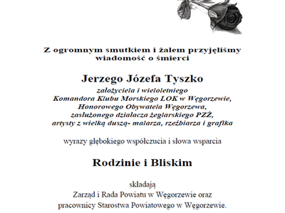 zdjęcie kondolencji