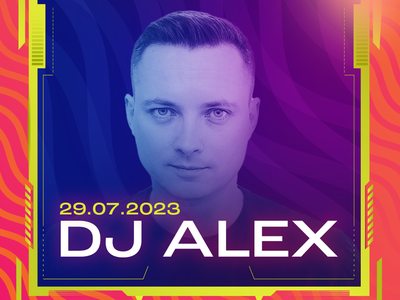 plakat promujący gwiazdę - DJ ALEX