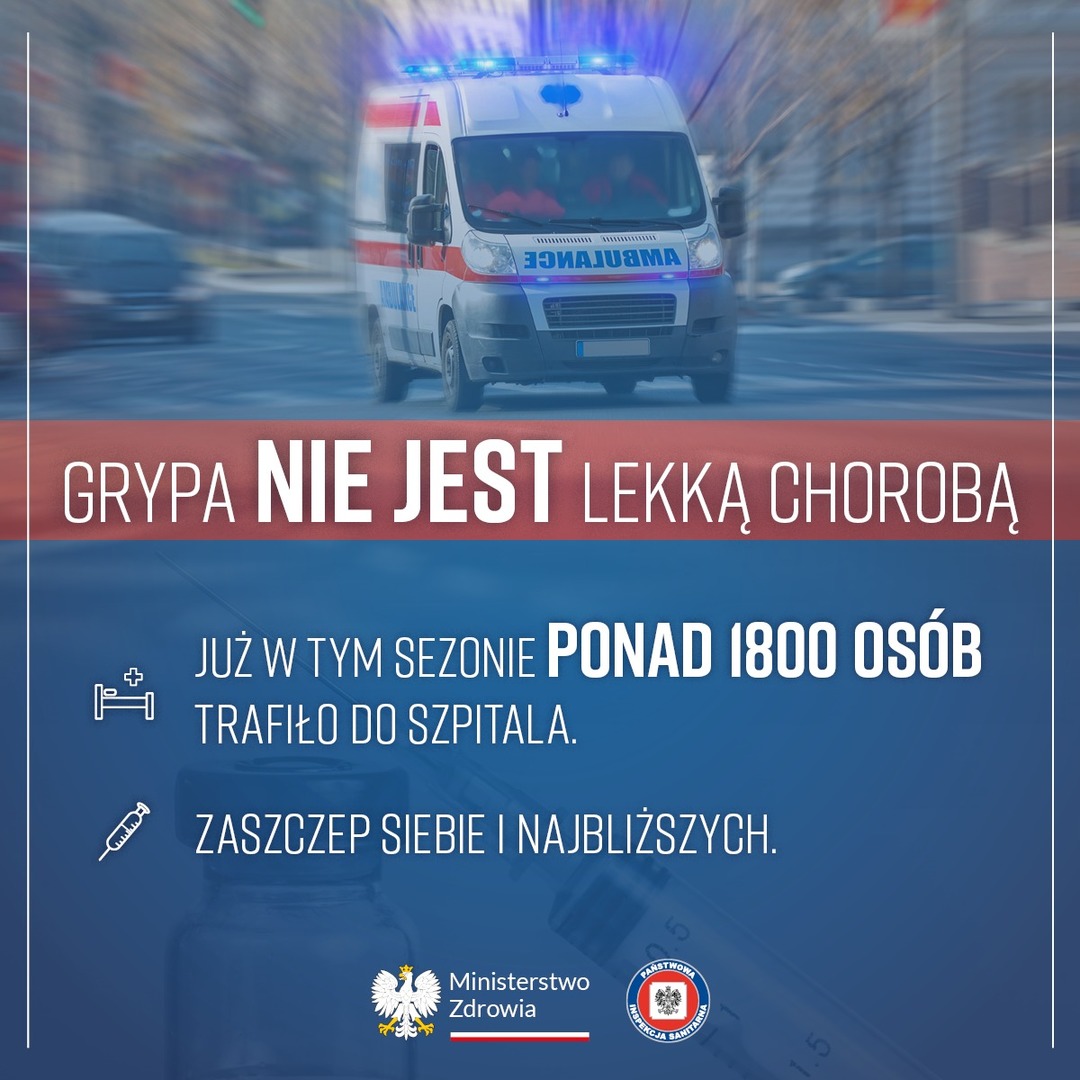 Grypa nie jest lekką chorobą