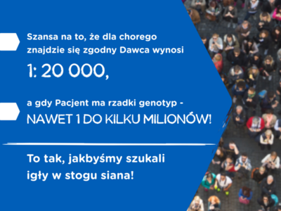 plakat - potencjalny dawca szpiku