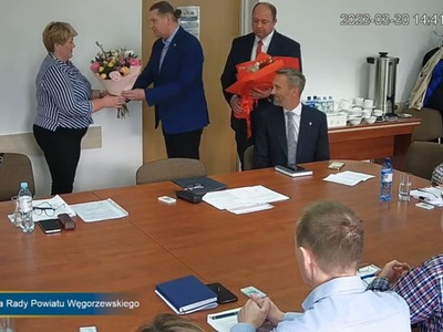 uroczyste obrady Sesji Rady Powiatu w Węgorzewie