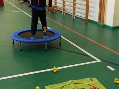 zajęcia sportowe podczas realizacji projektu 