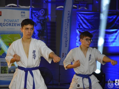 Na zdjęciu pokaz karate w wykonaniu Kyokushin Karate