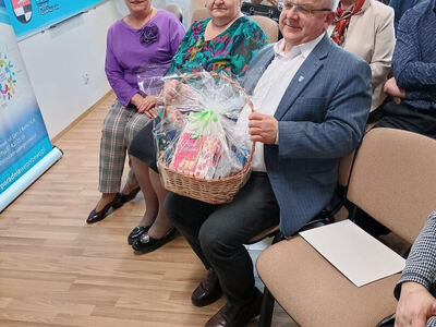 Na zdjęciu widać Starostę Węgorzewskiego, Przewodniczącą Rady Powiatu oraz Burmistrza Węgorzewa