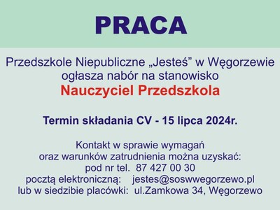 grafika o naborze na wolne stanowisko