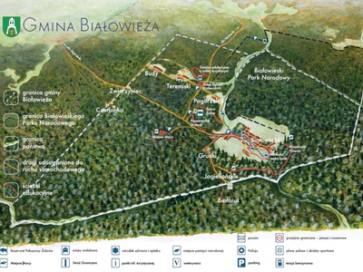 Mapa Gminy Białowieża