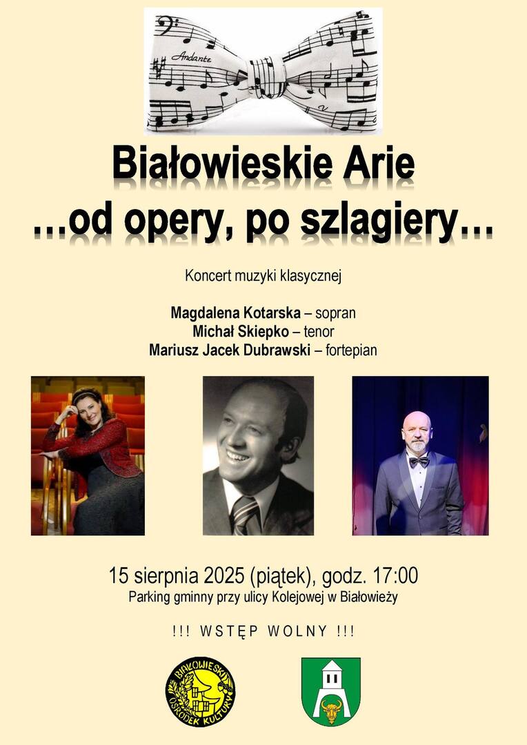 Plakat Białowieskie Arie
