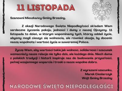 11 Narodowe Święto Niepodległości życzenia