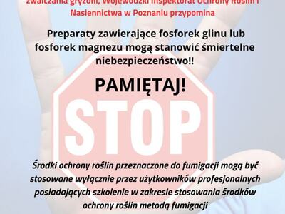 Uwaga na fumiganty! Środki ochrony roślin mogą być bardzo niebezpieczne