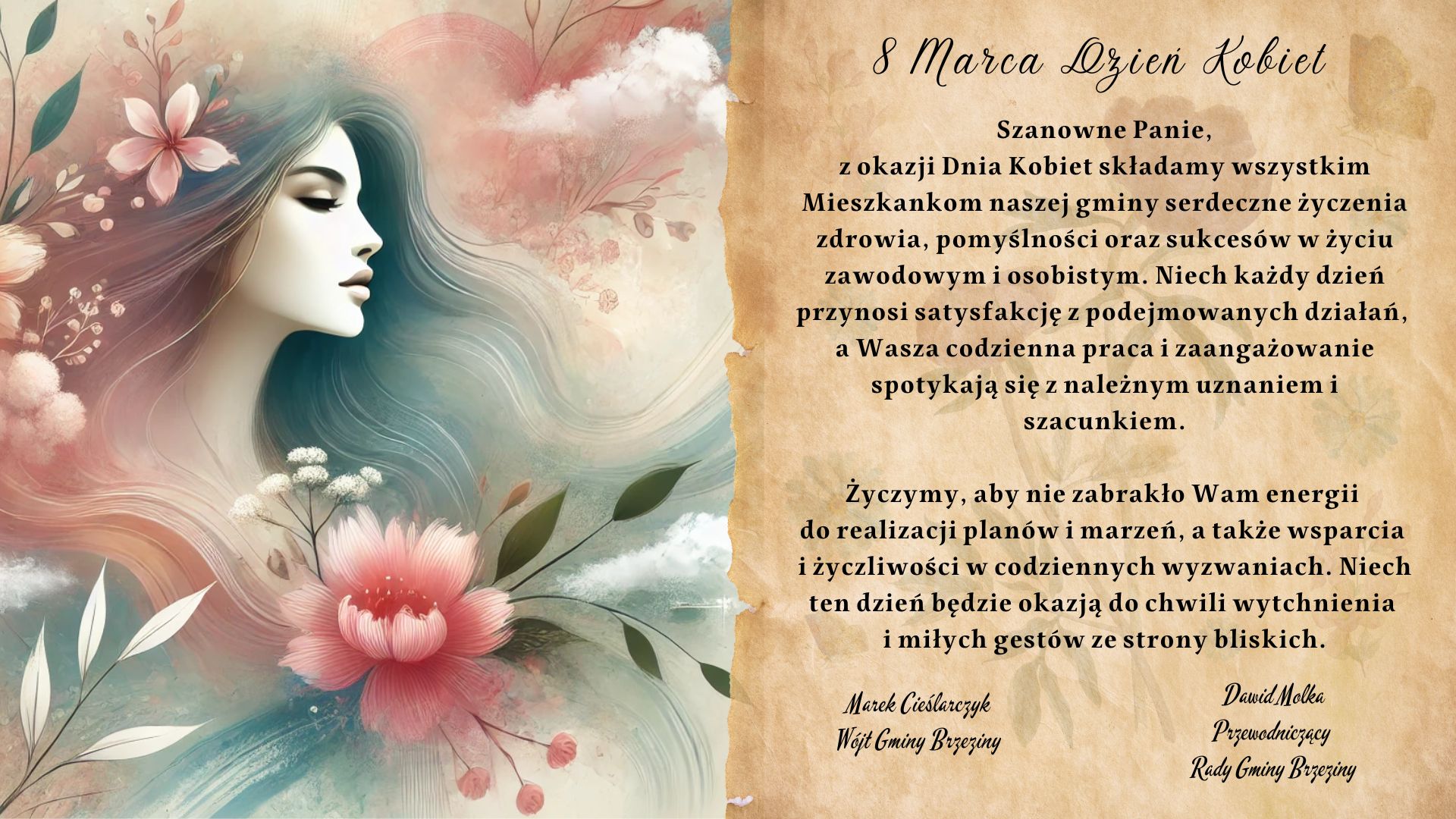 życzenia z okazji 8 marca