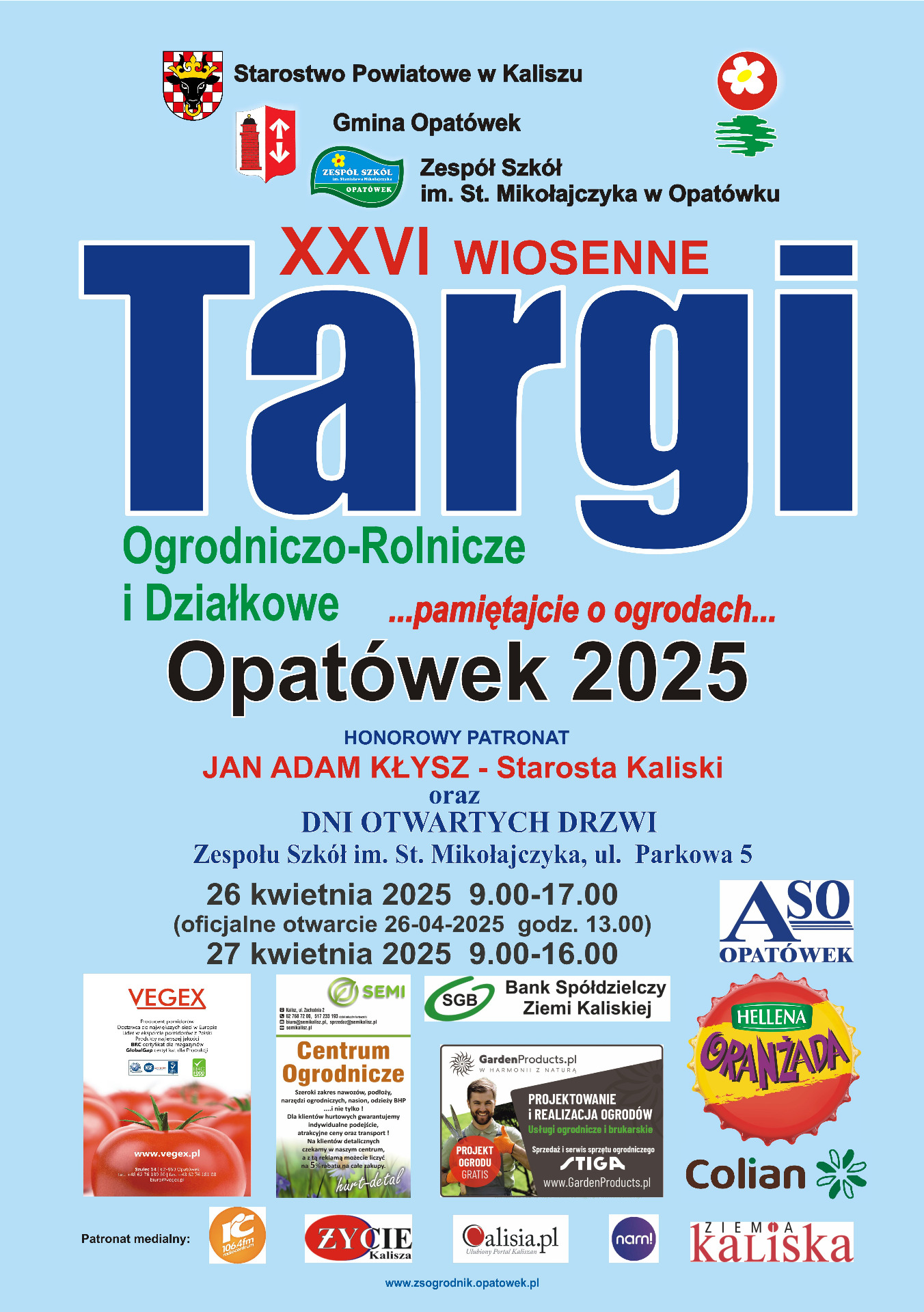 Zaproszenie na Targi Ogrodniczo-Rolnicze i Działkowe Opatówek 2025 