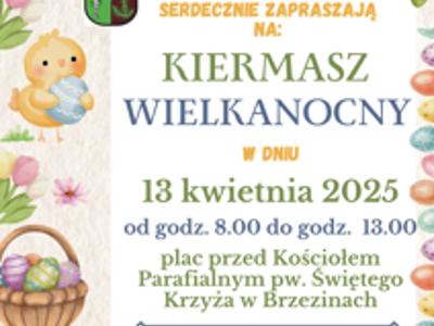 zaproszenie na kiermasz wielkanocny 13.04.2025
