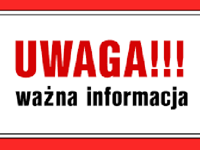 ważna informacja