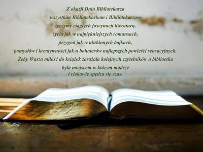 Życzenia z okazji Dnia Bibliotekarza