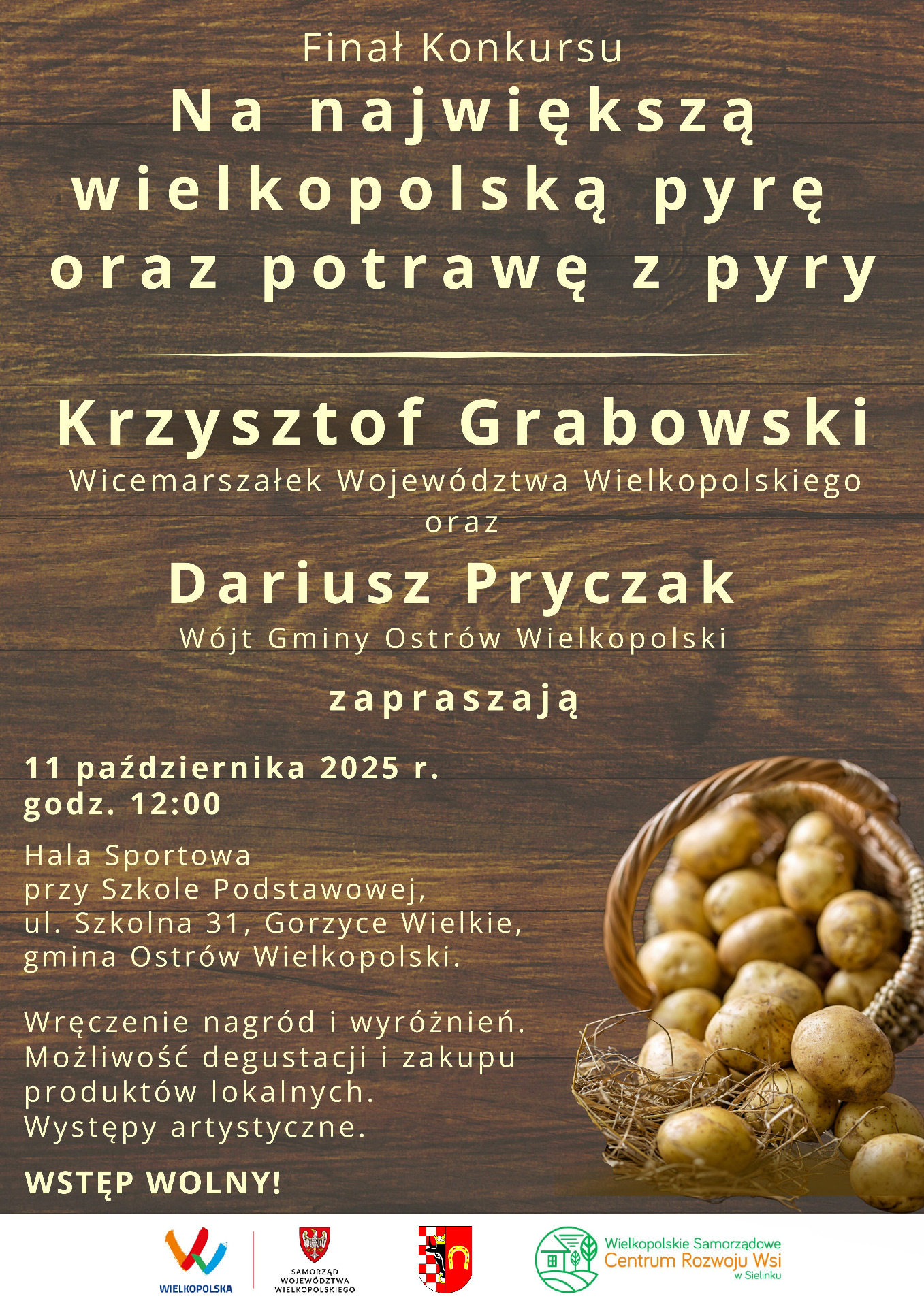 Konkurs „Na największą wielkopolską pyrę oraz potrawę z pyry” – zapraszamy do udziału!