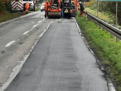 nawierzchnia odcinka drogi nr 449 Brzeziny-Piegoniko-Pustkowie