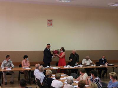 uczestnicy XXVIII sesji Rady Gminy Brzeziny