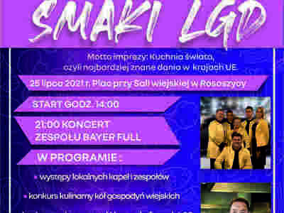 zaproszenie LGD Długosz Królewski na imprezę - smaki LGD - kuchnie świata