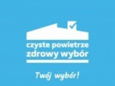niebieskie logo Programu "Czyste Powietrze"