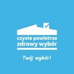 niebieskie logo Programu "Czyste Powietrze"