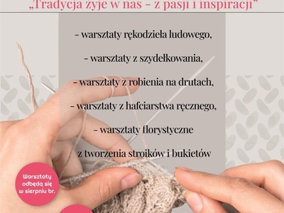 zaproszenie lokalnej grupy działania Długosz Królewski na warsztaty z rękodzieła