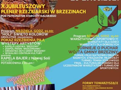 Plakat informujący o programie I Dni Kultury Brzezińskiej