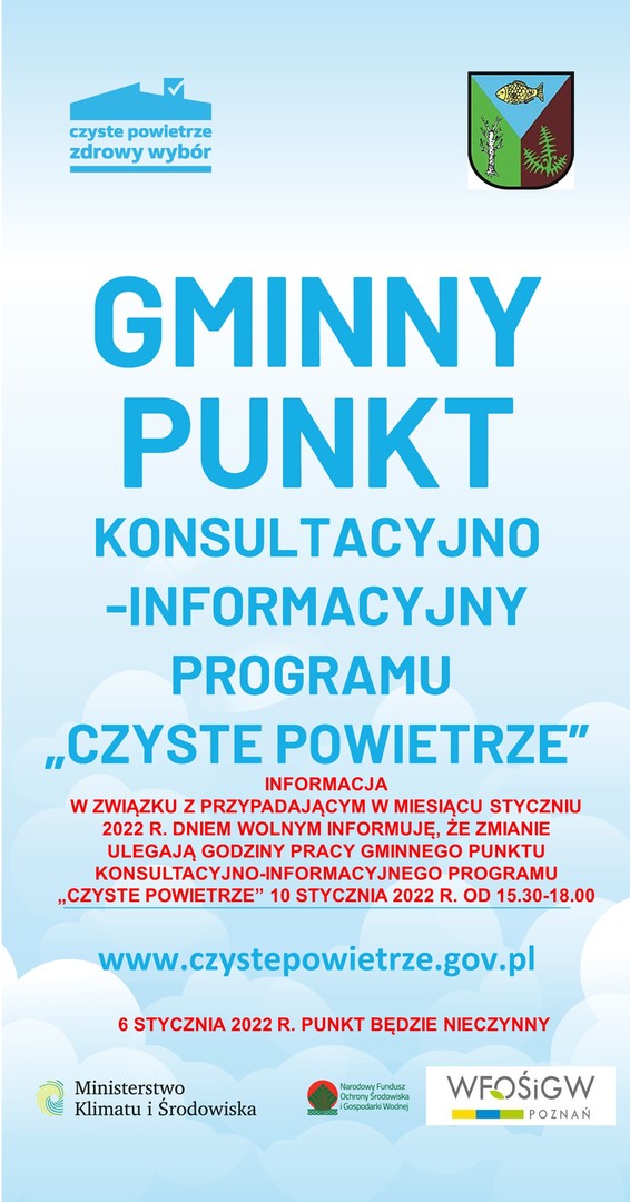 Wydłużenie czasu pracy punktu informacyjnego - Czyste Powietrze