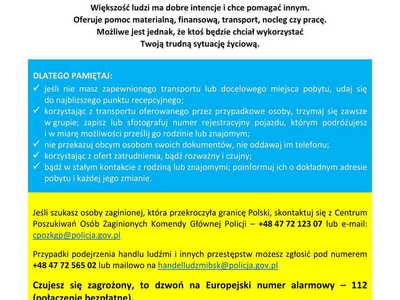 ulotka informacyjna