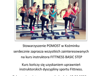 Plakat z informacjami o kursie