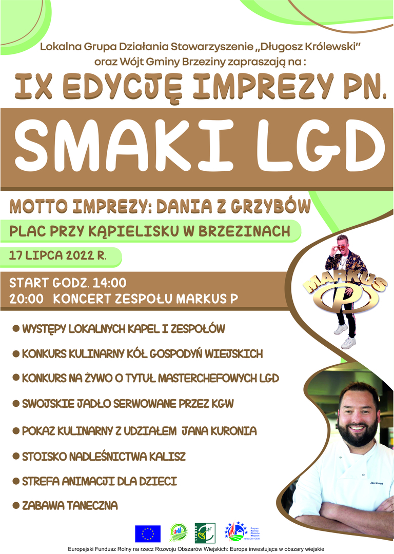 Plakat z informacjami o wydarzeniu