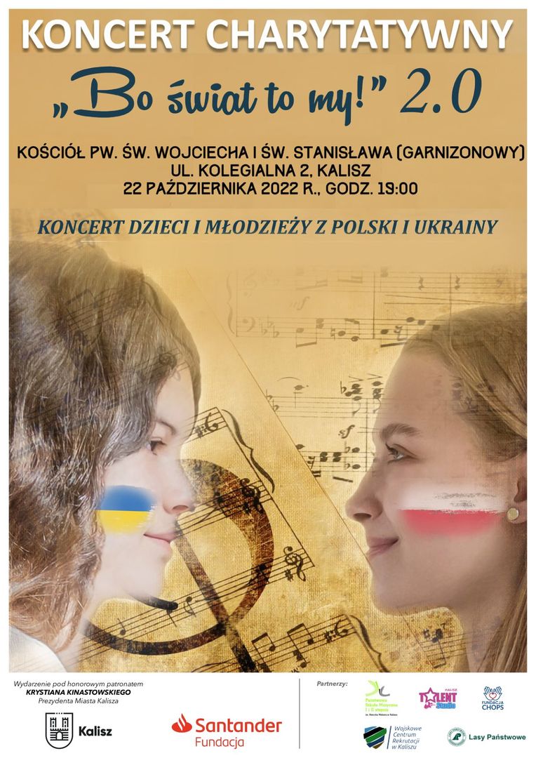 Plakat z informacją o koncercie