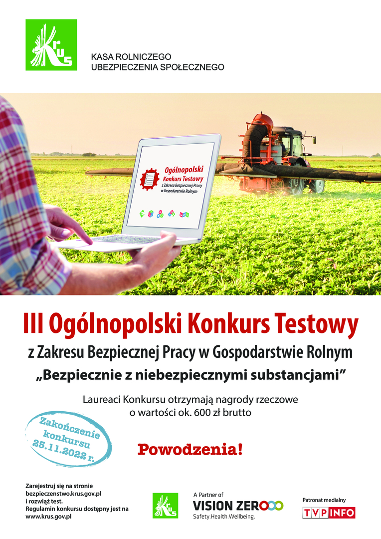 Plakat z informacjami o konkursie